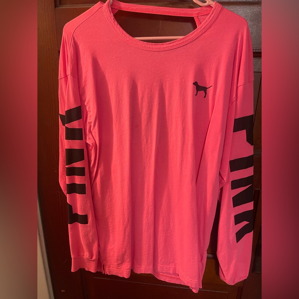 Hot pink VS pink long sleeve